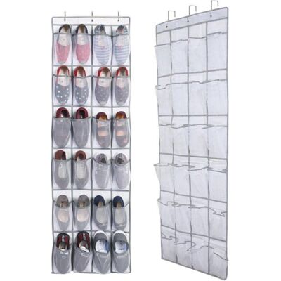 1 Pièce Range chaussures à suspendre sur la porte sac de rangement suspendu avec 24 poches rangement de chaussures suspendu - Publicité 1 Pièce Range chaussures à suspendre sur la porte sac de rangement suspendu avec 24 poches rangement de chaussures suspendu - Publicité