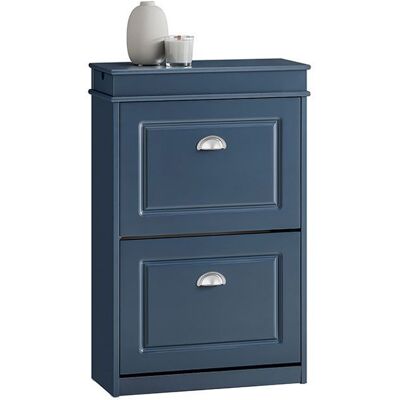 SoBuy Meuble Chaussures 2 Abattants Rangement 8 Paires Armoire Entrée Couloir Compact MDF Bleu 54x24x83 cm Bleu - Publicité SoBuy Meuble Chaussures 2 Abattants Rangement 8 Paires Armoire Entrée Couloir Compact MDF Bleu 54x24x83 cm Bleu - Publicité