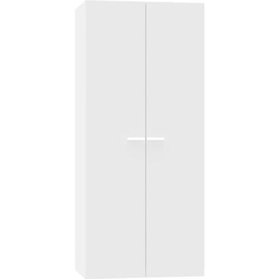 PEGANE Armoire placard - meuble de rangement coloris blanc - Hauteur 180 x Longueur 79 x Profondeur 52 cm Blanc - Publicité PEGANE Armoire placard - meuble de rangement coloris blanc - Hauteur 180 x Longueur 79 x Profondeur 52 cm Blanc - Publicité