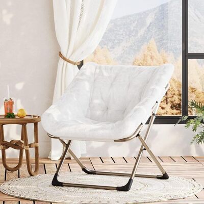 TOYS SELLING Fauteuil Cocooning-TOYS S-Fauteuil Relax/SALON/Confortable-avec Pied Métal-blanc 03 Blanc - Publicité TOYS SELLING Fauteuil Cocooning-TOYS S-Fauteuil Relax/SALON/Confortable-avec Pied Métal-blanc 03 Blanc - Publicité