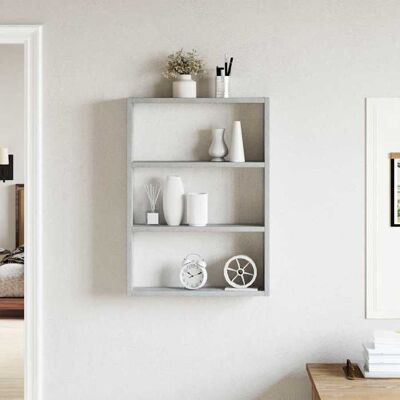 VIDAXL Stable&Durable - Gris - Étagère murale gris béton 43x9x60 cm - bois dingénierie - Étagère Suspendue Étagère Flottante HS754012529 Gris - Publicité VIDAXL Stable&Durable - Gris - Étagère murale gris béton 43x9x60 cm - bois dingénierie - Étagère Suspendue Étagère Flottante HS754012529 Gris - Publicité