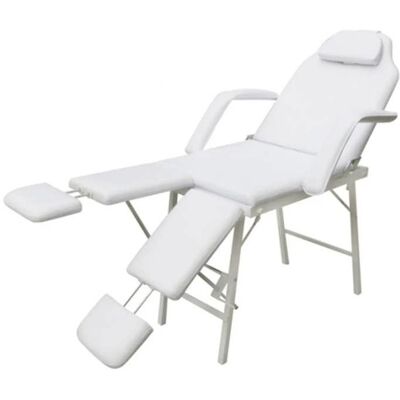 Fauteuil de Salon-Chaise-Fauteuil pour traitement facial Similicuir 185x78x76 cm Blanc SHL62831 Blanc - Publicité Fauteuil de Salon-Chaise-Fauteuil pour traitement facial Similicuir 185x78x76 cm Blanc SHL62831 Blanc - Publicité