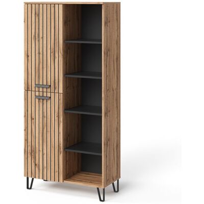 Vestiaire Amber 80x172cm avec 5 compartiments Chêne Wotan Vicco 55548 Marron - Publicité Vestiaire Amber 80x172cm avec 5 compartiments Chêne Wotan Vicco 55548 Marron - Publicité