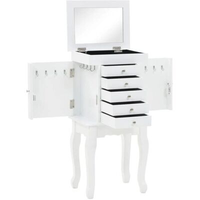 vidaXL Armoire à bijoux sur pieds Blanc 246960 Blanc - Publicité vidaXL Armoire à bijoux sur pieds Blanc 246960 Blanc - Publicité