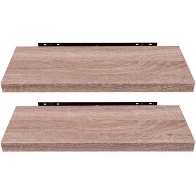 EUGAD 2 pièces Étagères Murale en MDFétagère de Rangement120x229x38cmChêne Jaune Jaune - Publicité EUGAD 2 pièces Étagères Murale en MDFétagère de Rangement120x229x38cmChêne Jaune Jaune - Publicité