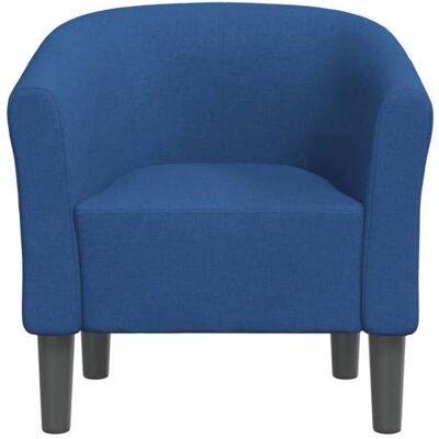 VIDAXL Fauteuil Salon Fauteuil cabriolet Relax bleu tissu S1413 Bleu - Publicité VIDAXL Fauteuil Salon Fauteuil cabriolet Relax bleu tissu S1413 Bleu - Publicité