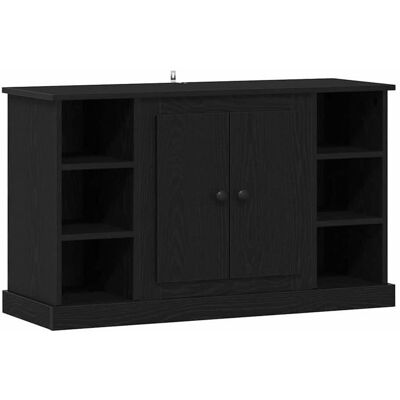 Buffet en bois dingénierie - vidaXL - Chêne Noir - 100x355x60 cm - Rustique - Multi-étagères - 2 portes Noir - Publicité Buffet en bois dingénierie - vidaXL - Chêne Noir - 100x355x60 cm - Rustique - Multi-étagères - 2 portes Noir - Publicité