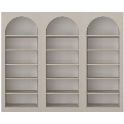 VENTE-UNIQUE Lot de 3 bibliothèques avec 6 niches - Beige - CYMORA Beige - Publicité VENTE-UNIQUE Lot de 3 bibliothèques avec 6 niches - Beige - CYMORA Beige - Publicité