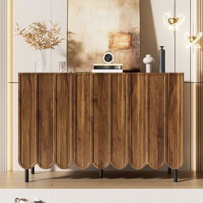 OEM Buffet bas - PDZZZD - Contemporain - 2 portes - Bois - Étagères réglables Marron - Publicité OEM Buffet bas - PDZZZD - Contemporain - 2 portes - Bois - Étagères réglables Marron - Publicité
