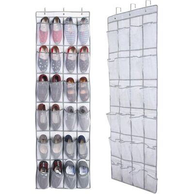Sac à chaussures monobloc pour porte sac de rangement suspendu avec 24 poches étagère à chaussures suspendue. Publicité Sac à chaussures monobloc pour porte sac de rangement suspendu avec 24 poches étagère à chaussures suspendue. Publicité