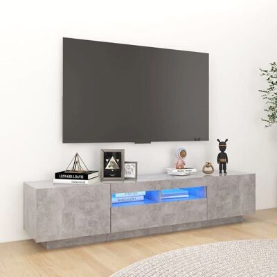 vidaXL Meuble TV avec Lumières LED Armoire de Télévision avec Rangement Meuble Télé de Salon Salle de Séjour Intérieur 3081901 Gris - Publicité vidaXL Meuble TV avec Lumières LED Armoire de Télévision avec Rangement Meuble Télé de Salon Salle de Séjour Intérieur 3081901 Gris - Publicité