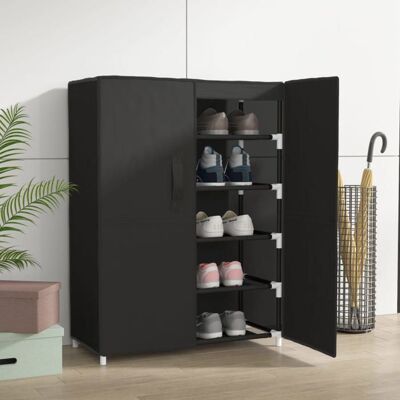 VIDAXL SALE 2026 Meuble à chaussures Noir - Armoire à chaussures Noir 60x28x90cm Tissu PRO550915252 Noir - Publicité VIDAXL SALE 2026 Meuble à chaussures Noir - Armoire à chaussures Noir 60x28x90cm Tissu PRO550915252 Noir - Publicité