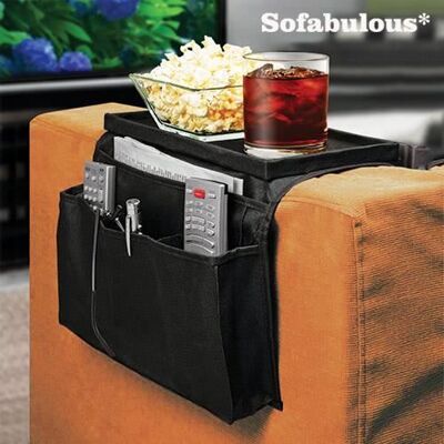 Organisateur de Canapé Plateau et Range Télécommande Sofabulous - Publicité Organisateur de Canapé Plateau et Range Télécommande Sofabulous - Publicité