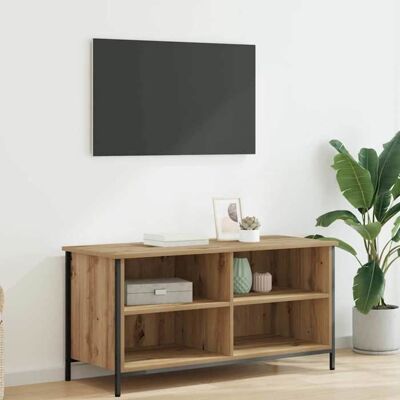 VIDAXL Marron Cabinet TV - Meuble TV pour Télévision - 1 PC - Montage facile - Chêne artisanal 100x40x50cm - Bois dingénierie95648747712 Marron - Publicité VIDAXL Marron Cabinet TV - Meuble TV pour Télévision - 1 PC - Montage facile - Chêne artisanal 100x40x50cm - Bois dingénierie95648747712 Marron - Publicité