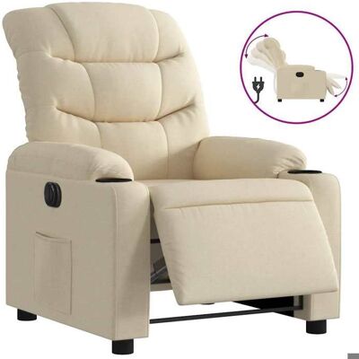 VIDAXL NEUF 2026 CHIC Fauteuil/Chaise inclinable SWEETY Moteur électrique Crème Tissu 75.5x93x99.5 cm FF3038 Beige - Publicité VIDAXL NEUF 2026 CHIC Fauteuil/Chaise inclinable SWEETY Moteur électrique Crème Tissu 75.5x93x99.5 cm FF3038 Beige - Publicité