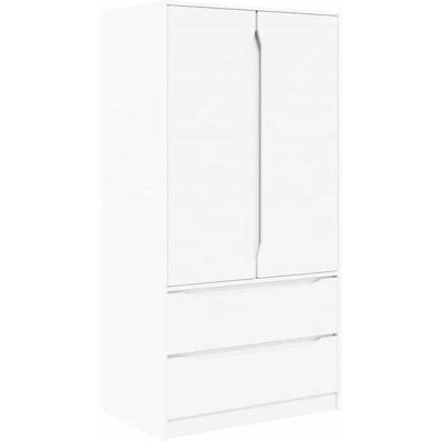 VIDAXL Style intemporel - Cabinet chambre/Organisateur vêtements - Blanc - Armoire avec tiroir Blanc 795x49x156cm Bois d’ingénierie @44443 Blanc - Publicité VIDAXL Style intemporel - Cabinet chambre/Organisateur vêtements - Blanc - Armoire avec tiroir Blanc 795x49x156cm Bois d’ingénierie @44443 Blanc - Publicité