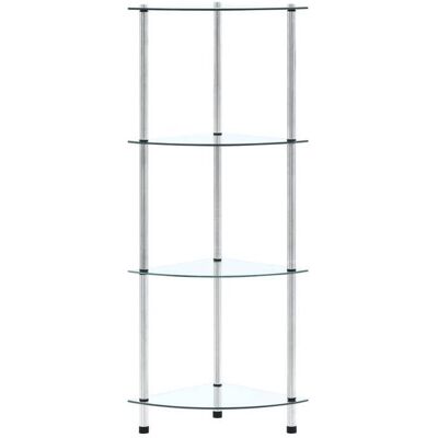 VIDAXL {January Sale}Bibliothèque Industrielle etagère de rangementmeuble Chambre Bureau 4 niveaux Transparent 30x30x100cm Verre trem Gris - Publicité VIDAXL {January Sale}Bibliothèque Industrielle etagère de rangementmeuble Chambre Bureau 4 niveaux Transparent 30x30x100cm Verre trem Gris - Publicité