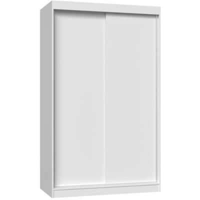 HUCOCO - PAOLO - Blanc mat - 120 cm - Wardrobe - Publicité HUCOCO - PAOLO - Blanc mat - 120 cm - Wardrobe - Publicité