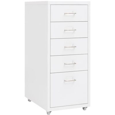 Armoire de bureau - VIDAXL - Classeur mobile Blanc 28x41x69 cm Métal Blanc - Publicité Armoire de bureau - VIDAXL - Classeur mobile Blanc 28x41x69 cm Métal Blanc - Publicité