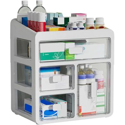 DMI Armoire à Pharmacie 4 Tiroirs - Grande Boîte Rangement Médicaments Organisation Maison/Bureau (Compacte et Sécurisée) Gris - Publicité DMI Armoire à Pharmacie 4 Tiroirs - Grande Boîte Rangement Médicaments Organisation Maison/Bureau (Compacte et Sécurisée) Gris - Publicité