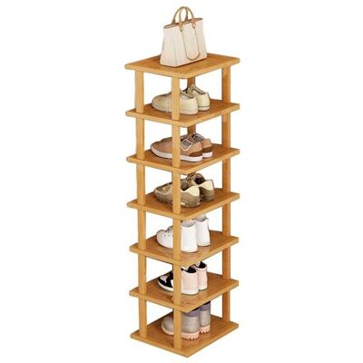 WIRLSWEAL Meuble à Chaussures à 7 Niveaux Porte-Chaussures avec Étagère Amovible 115*25*23cm - Publicité WIRLSWEAL Meuble à Chaussures à 7 Niveaux Porte-Chaussures avec Étagère Amovible 115*25*23cm - Publicité