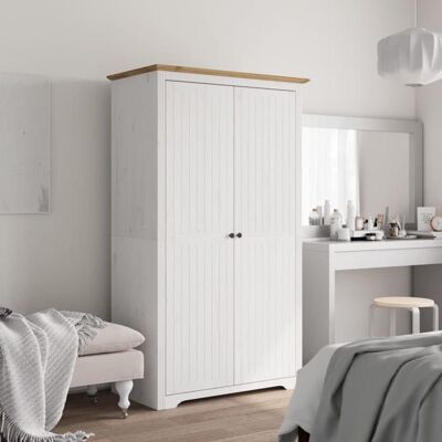 vidaXL Garde-robe Armoire à Vêtements Placard de Vêtements Meuble de Rangement Organisateur de Chambre Blanc Marron 355060 Blanc - Publicité vidaXL Garde-robe Armoire à Vêtements Placard de Vêtements Meuble de Rangement Organisateur de Chambre Blanc Marron 355060 Blanc - Publicité