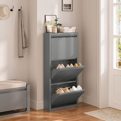 Meuble Chaussure WOLTU - Armoire Chaussure Étroit en Métal - Sans assemblage - Gris Clair W0ITT5752 Gris - Publicité Meuble Chaussure WOLTU - Armoire Chaussure Étroit en Métal - Sans assemblage - Gris Clair W0ITT5752 Gris - Publicité