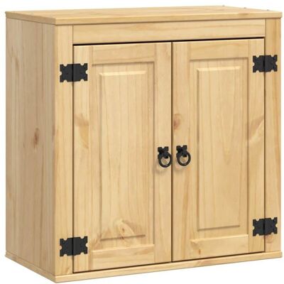 Armoire en pin massif - vidaXL - Miel - 60x32x40 cm - Grand espace de stockage - 1 étagère - 2 portes - Usage intérieur - Publicité Armoire en pin massif - vidaXL - Miel - 60x32x40 cm - Grand espace de stockage - 1 étagère - 2 portes - Usage intérieur - Publicité