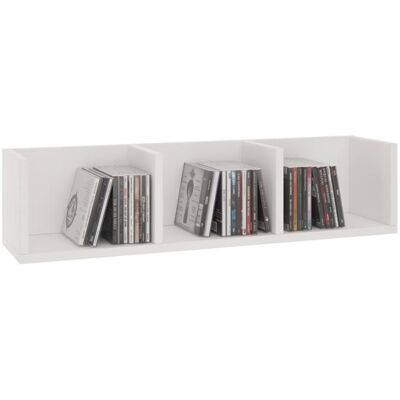 Idimex Etagère murale NELLO meuble de rangement pour CD et DVD ou décoration avec 3 compartiments ouverts en mélaminé blanc mat Blanc - Publicité Idimex Etagère murale NELLO meuble de rangement pour CD et DVD ou décoration avec 3 compartiments ouverts en mélaminé blanc mat Blanc - Publicité