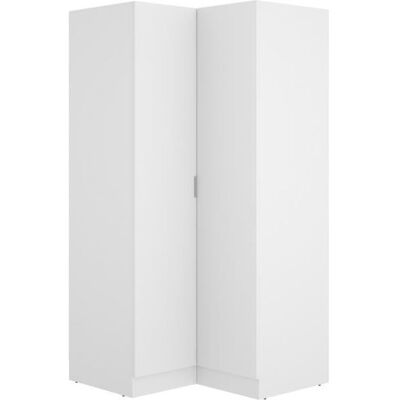 PEGANE Armoire dressing dangle en panneaux de particules mélaminés coloris blanc - Longueur 90.5 x Profondeur 92.5 x Hauteur 184.2 cm Blanc - Publicité PEGANE Armoire dressing dangle en panneaux de particules mélaminés coloris blanc - Longueur 90.5 x Profondeur 92.5 x Hauteur 184.2 cm Blanc - Publicité