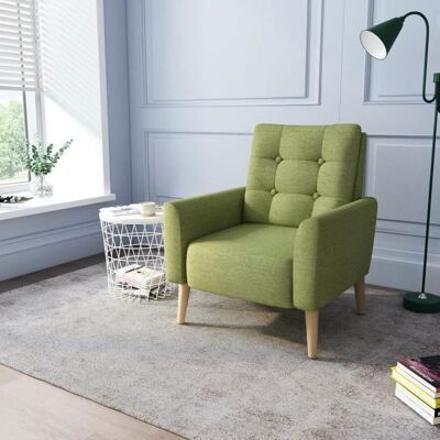 Fauteuil-Canapé 1 Place en Polyester avec Pieds en Bois Massifpour Chambre Salon Balcon Bureau Vert-MONDEER Jaune - Publicité Fauteuil-Canapé 1 Place en Polyester avec Pieds en Bois Massifpour Chambre Salon Balcon Bureau Vert-MONDEER Jaune - Publicité