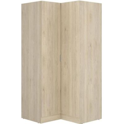 PEGANE Armoire dressing dangle en panneaux de particules mélaminés coloris chêne - Longueur 90.5 x Profondeur 92.5 x Hauteur 184.2 cm Marron - Publicité PEGANE Armoire dressing dangle en panneaux de particules mélaminés coloris chêne - Longueur 90.5 x Profondeur 92.5 x Hauteur 184.2 cm Marron - Publicité