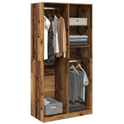 vidaXL Bois ancien 100x50x200 cm Armoire - Meuble de rangement - Publicité vidaXL Bois ancien 100x50x200 cm Armoire - Meuble de rangement - Publicité