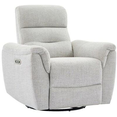 VENTE-UNIQUE Fauteuil relax électrique en tissu texturé gris clair BREVIO Gris - Publicité VENTE-UNIQUE Fauteuil relax électrique en tissu texturé gris clair BREVIO Gris - Publicité