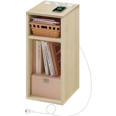 WOLTU Table de Chevet Table d’appoint avec Station de Charge Bout de Canapé 2Ports USB+2Prises 25x30x60cm Grain Bois Clair Marron - Publicité WOLTU Table de Chevet Table d’appoint avec Station de Charge Bout de Canapé 2Ports USB+2Prises 25x30x60cm Grain Bois Clair Marron - Publicité