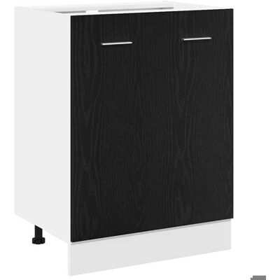 VIDAXL Meuble Bas pour cuisine - BEST-HOME - Meuble Bas - Chêne noir - 60x46x815cm - Bois Contreplaqué 3_3250096 Noir - Publicité VIDAXL Meuble Bas pour cuisine - BEST-HOME - Meuble Bas - Chêne noir - 60x46x815cm - Bois Contreplaqué 3_3250096 Noir - Publicité
