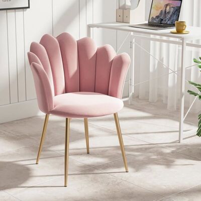 Fauteuil Chaise dappoint en CoquillageChaises Dhabillage de Canapé Simple pour le Bureau la Chambre à Coucher Le Salon (Rose) Rose - Publicité Fauteuil Chaise dappoint en CoquillageChaises Dhabillage de Canapé Simple pour le Bureau la Chambre à Coucher Le Salon (Rose) Rose - Publicité