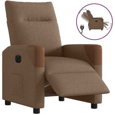 VIDAXL Bonne qualité - Fauteuil inclinable électrique Marron Tissu69x86x100 cm Relaxation - Scandinave DECO M6332761 Marron - Publicité VIDAXL Bonne qualité - Fauteuil inclinable électrique Marron Tissu69x86x100 cm Relaxation - Scandinave DECO M6332761 Marron - Publicité