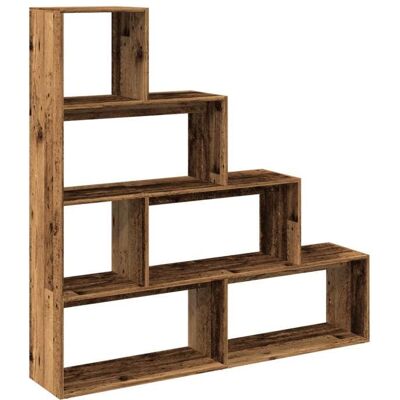 VIDAXL BONNIE®Bibliothèque - Décoration pour Maison Bureau Étagère séparatrice de pièce à 4 niveaux vieux bois FR175358 Marron - Publicité VIDAXL BONNIE®Bibliothèque - Décoration pour Maison Bureau Étagère séparatrice de pièce à 4 niveaux vieux bois FR175358 Marron - Publicité