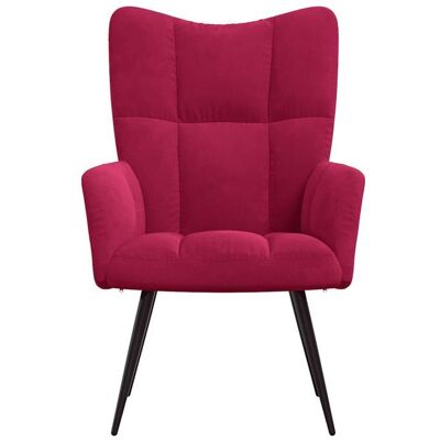 VIDAXL Bestseller Chaise/Fauteuil de relaxation - BURKE - 110 kg par siège - Rouge bordeaux Velours FF749 Rouge - Publicité VIDAXL Bestseller Chaise/Fauteuil de relaxation - BURKE - 110 kg par siège - Rouge bordeaux Velours FF749 Rouge - Publicité
