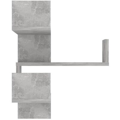 Dilwe Étagère murale dangle Gris béton 40x40x50 cm Aggloméré2 Gris - Publicité Dilwe Étagère murale dangle Gris béton 40x40x50 cm Aggloméré2 Gris - Publicité