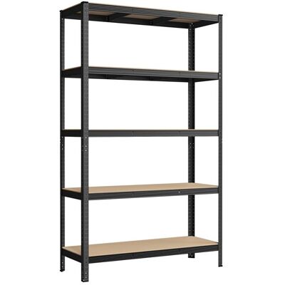 Étagère Charge Lourde Métallique à 5 Niveaux - SONGMICS - 200 x 120 x 60 cm - Capacité 75. kg - Noir Noir - Publicité Étagère Charge Lourde Métallique à 5 Niveaux - SONGMICS - 200 x 120 x 60 cm - Capacité 75. kg - Noir Noir - Publicité
