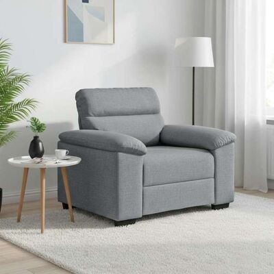 VIDAXL Promo 2026Fauteuil 100x81x84 cm - Chaise de canapé gris clair 60 cm tissu 3544 Gris - Publicité VIDAXL Promo 2026Fauteuil 100x81x84 cm - Chaise de canapé gris clair 60 cm tissu 3544 Gris - Publicité