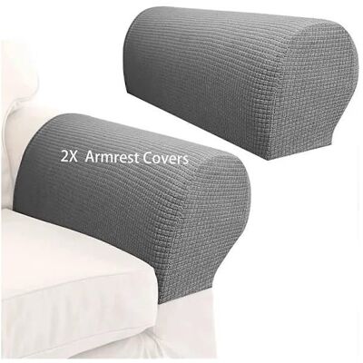 Housses daccoudoir extensibles imperméables lot de 2 antidérapantes pour canapé fauteuil gris clair - Publicité Housses daccoudoir extensibles imperméables lot de 2 antidérapantes pour canapé fauteuil gris clair - Publicité