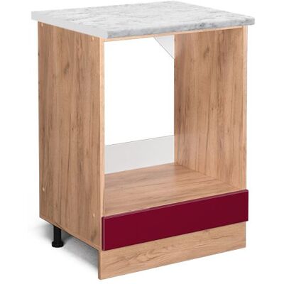 Meuble pour four R-Line 60cm PT Marbre Rouge brillant/Chêne de force doré Vicco 45763 Rouge - Publicité Meuble pour four R-Line 60cm PT Marbre Rouge brillant/Chêne de force doré Vicco 45763 Rouge - Publicité