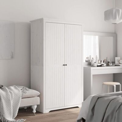 vidaXL Garde-robe Armoire à Vêtements Placard de Vêtements Meuble de Rangement Organisateur de Chambre Blanc Bois 355059 Blanc - Publicité vidaXL Garde-robe Armoire à Vêtements Placard de Vêtements Meuble de Rangement Organisateur de Chambre Blanc Bois 355059 Blanc - Publicité