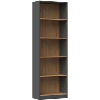 CDF FLORENCE - Bibliothèque 5 étagères - Dimensions 182x60x30 cm - Meuble de rangement livres Gris - Publicité CDF FLORENCE - Bibliothèque 5 étagères - Dimensions 182x60x30 cm - Meuble de rangement livres Gris - Publicité