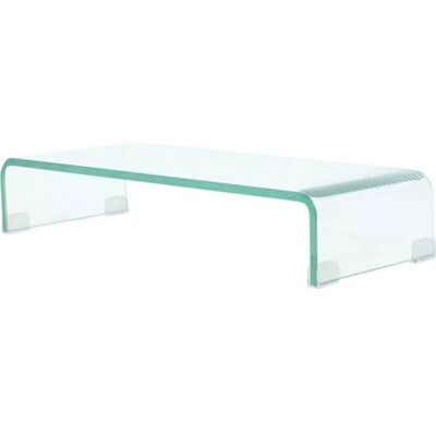 Support TV/Moniteur vidaXL - Verre Trempé, 60x25x11 cm - Publicité Support TV/Moniteur vidaXL - Verre Trempé, 60x25x11 cm - Publicité