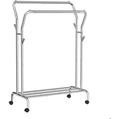 SONGMICS Portant à Vêtements avec Roulettes Charge 100 kg Largeur de 1035 cm Rangement Polyvalent Argent Gris - Publicité SONGMICS Portant à Vêtements avec Roulettes Charge 100 kg Largeur de 1035 cm Rangement Polyvalent Argent Gris - Publicité