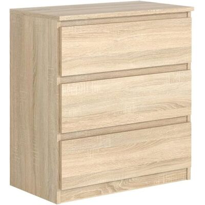 Commode 3 tiroirs - Meblocker - Meuble de Rangement Spacieux - Salon Bureau chambre à couche & enfant - Chêne Sonoma Beige - Publicité Commode 3 tiroirs - Meblocker - Meuble de Rangement Spacieux - Salon Bureau chambre à couche & enfant - Chêne Sonoma Beige - Publicité